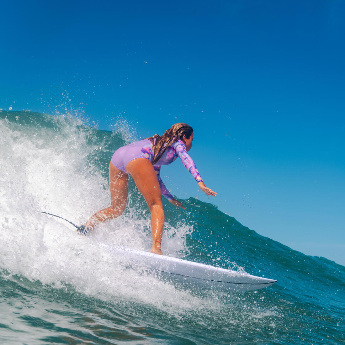 TRAJE DE BAÑO ANTI-UV SURF NIÑA 500 CIERRE FRONTAL - Image 5