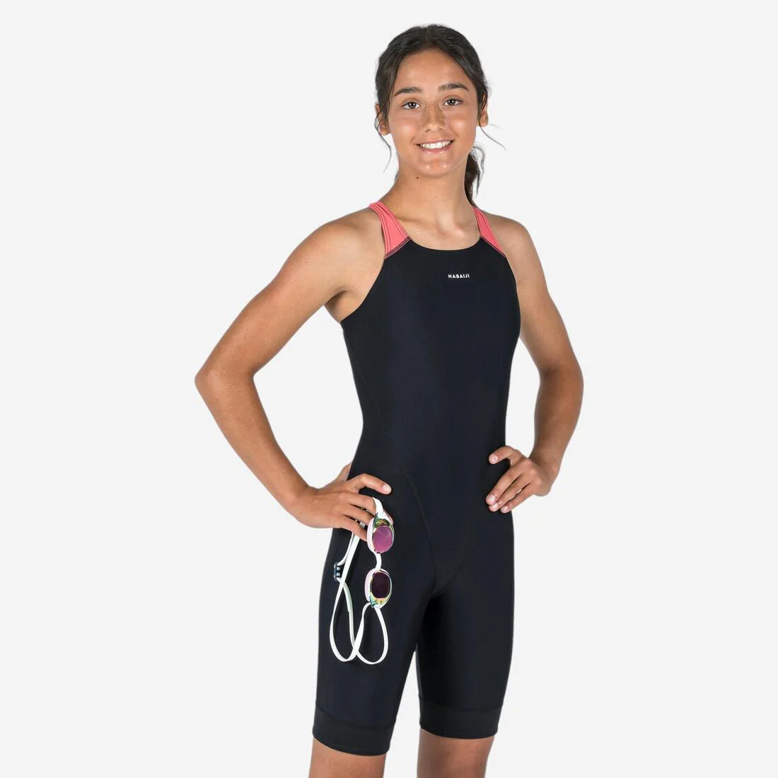 TRAJE DE BAÑO SHORTY NATACIÓN NIÑA KAMYLEON