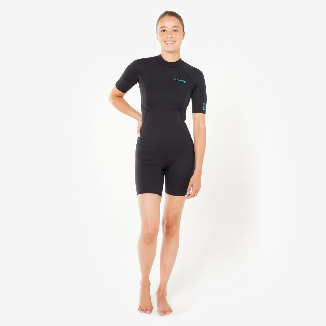 TRAJE SHORTY SURF MUJER 100 NEOPRENO 1,5 MM - Image 6