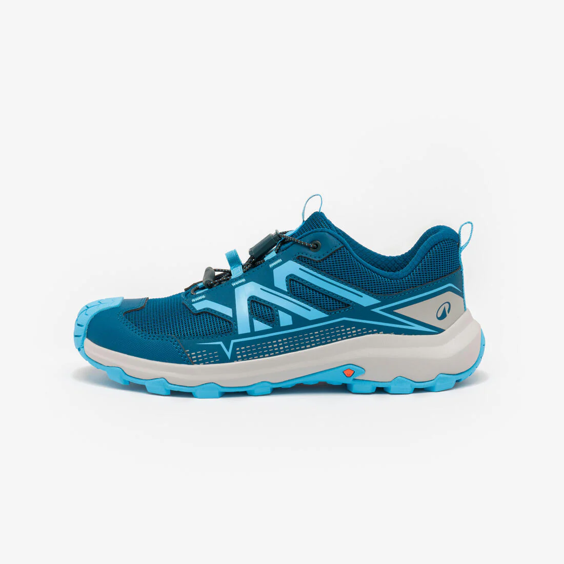 Zapatillas senderismo impermeables niños 35 a 38, Crosscrock cordones azul