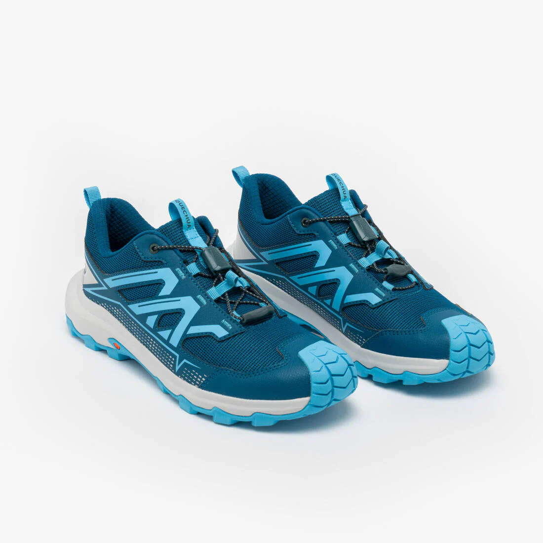 Zapatillas senderismo impermeables niños 35 a 38, Crosscrock cordones azul - Image 2