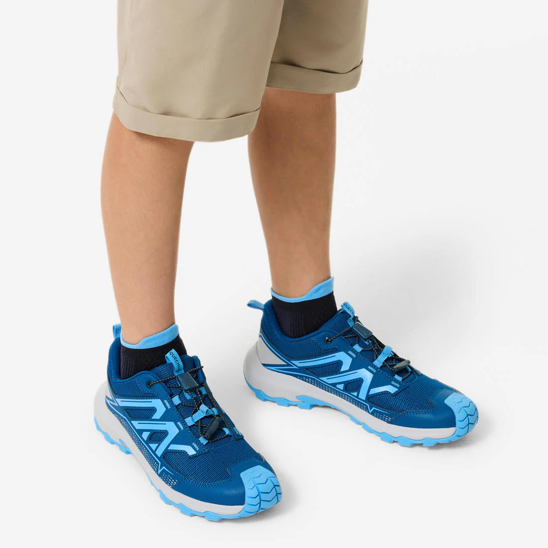 Zapatillas senderismo impermeables niños 35 a 38, Crosscrock cordones azul - Image 7