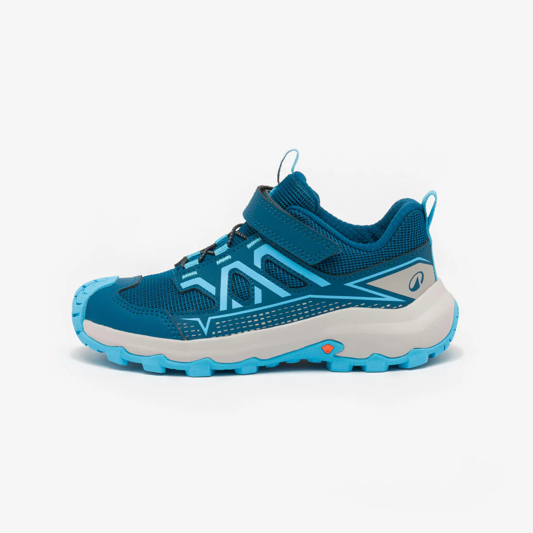 Zapatillas senderismo niños de la 24 a la 34, Crosscrock tira autoadherente azul