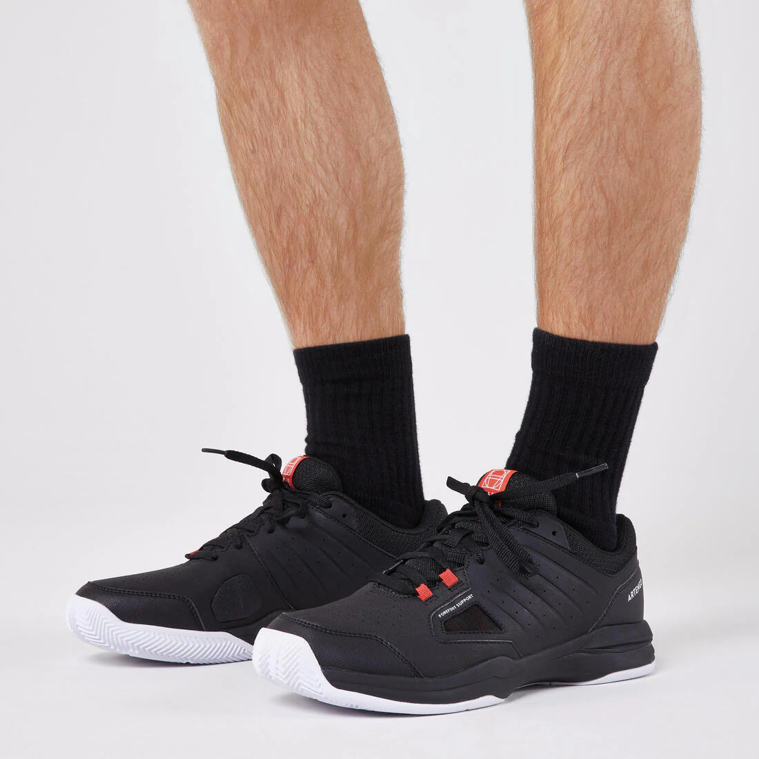 ZAPATILLAS DE TENIS HOMBRE ARCILLA TS 500 NEGRO ROJO LADRILLO - Image 6