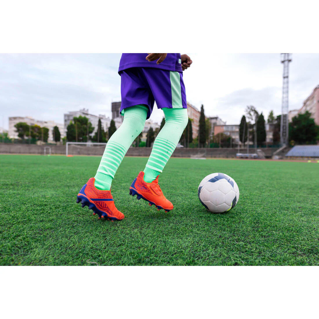 Botines de Fútbol Niño con Cordones Viralto I Campo Natural FG Rojos - Image 34