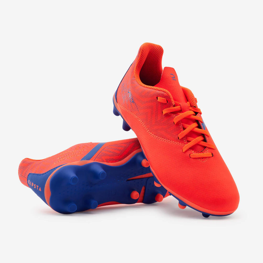 Botines de Fútbol Niño con Cordones Viralto I Campo Natural FG Rojos - Image 5